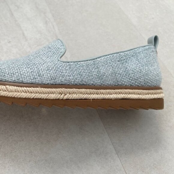 NWT KELLY & KATIE Zemi Denim Blue Tweed Espadrille Slip-On Shoes 7 - Picture 10 of 13